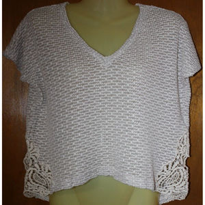 American Eagle Sleeveless Sweater Vest Women's Sz S Ivory GUC